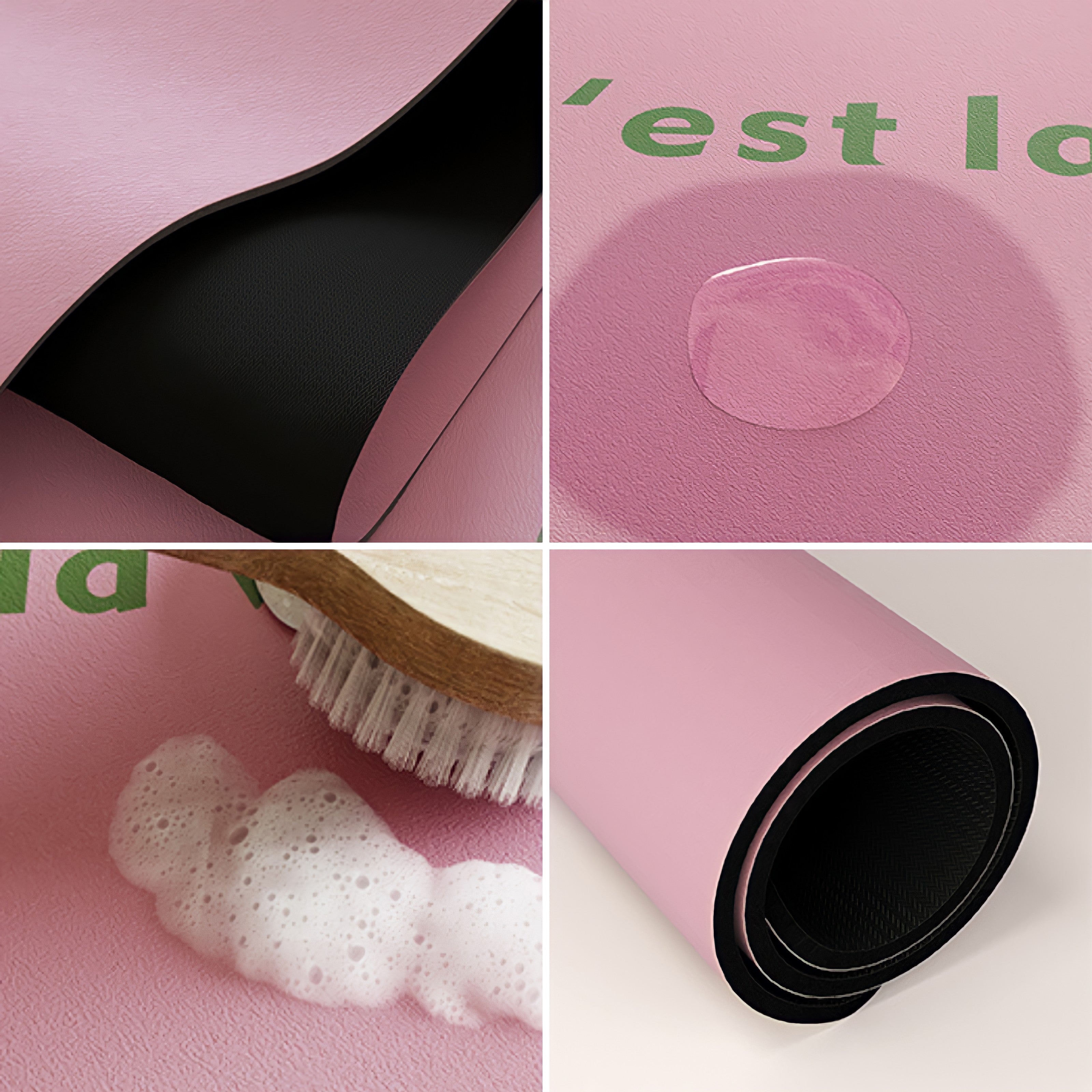 Scallop Macaron Color Bath Mat