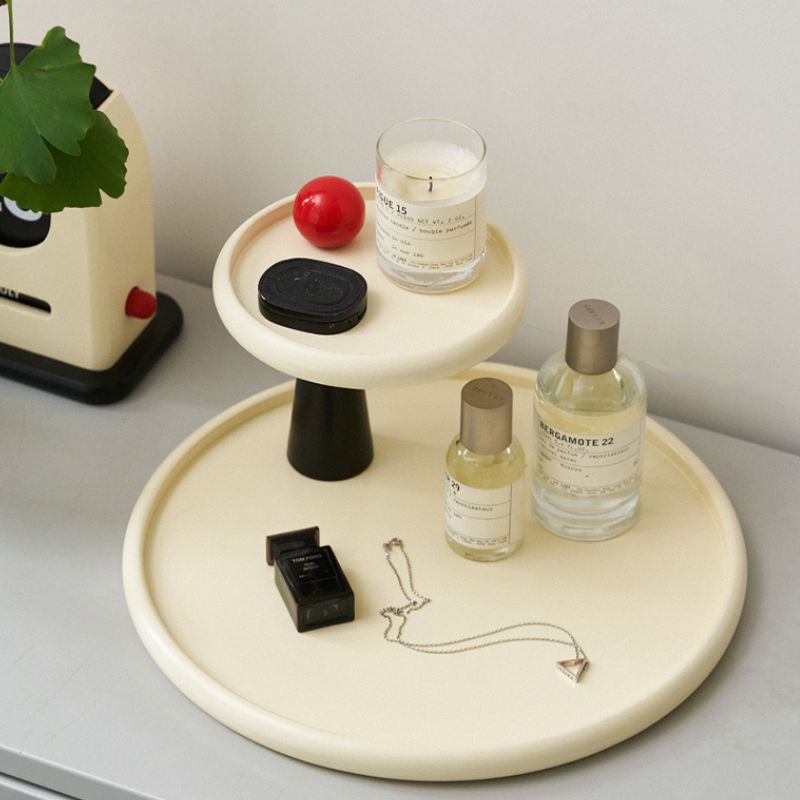 レトロモダン ラウンド2段トレイ kocol