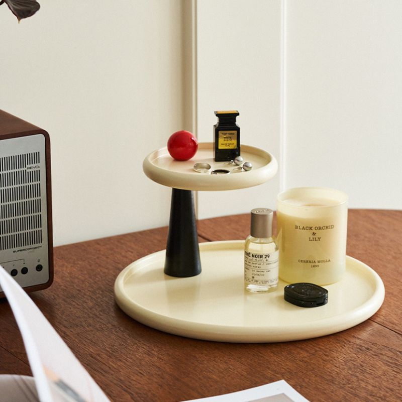 レトロモダン ラウンド2段トレイ kocol