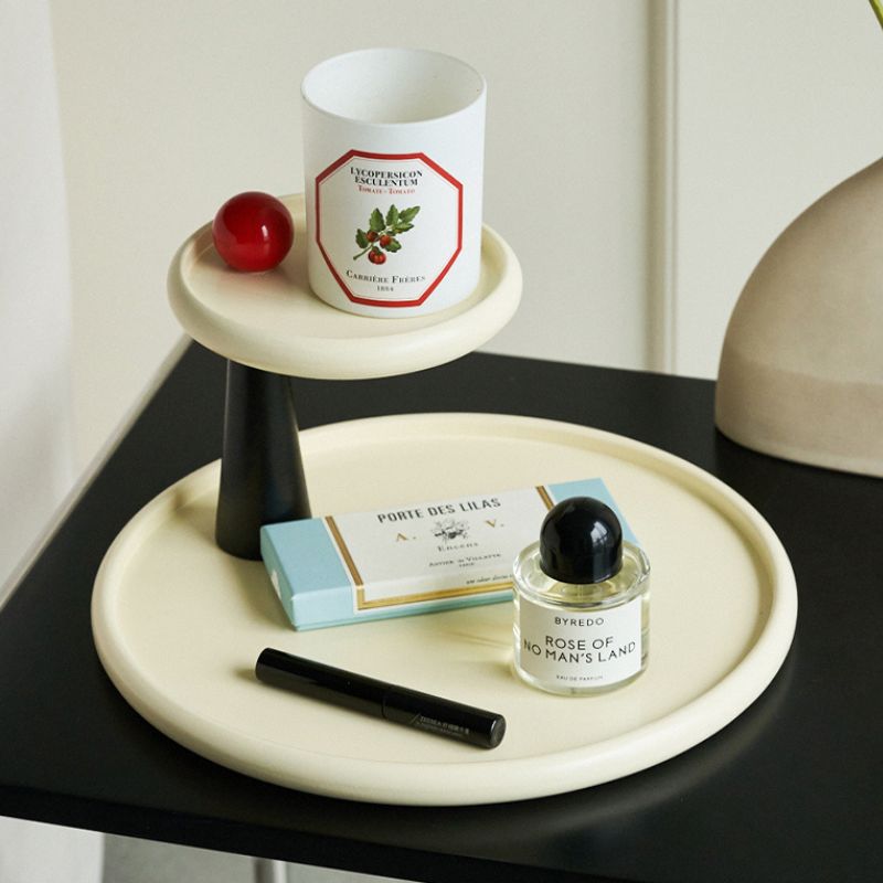 レトロモダン ラウンド2段トレイ kocol