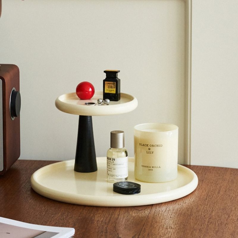 レトロモダン ラウンド2段トレイ kocol