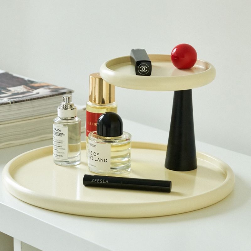 レトロモダン ラウンド2段トレイ kocol