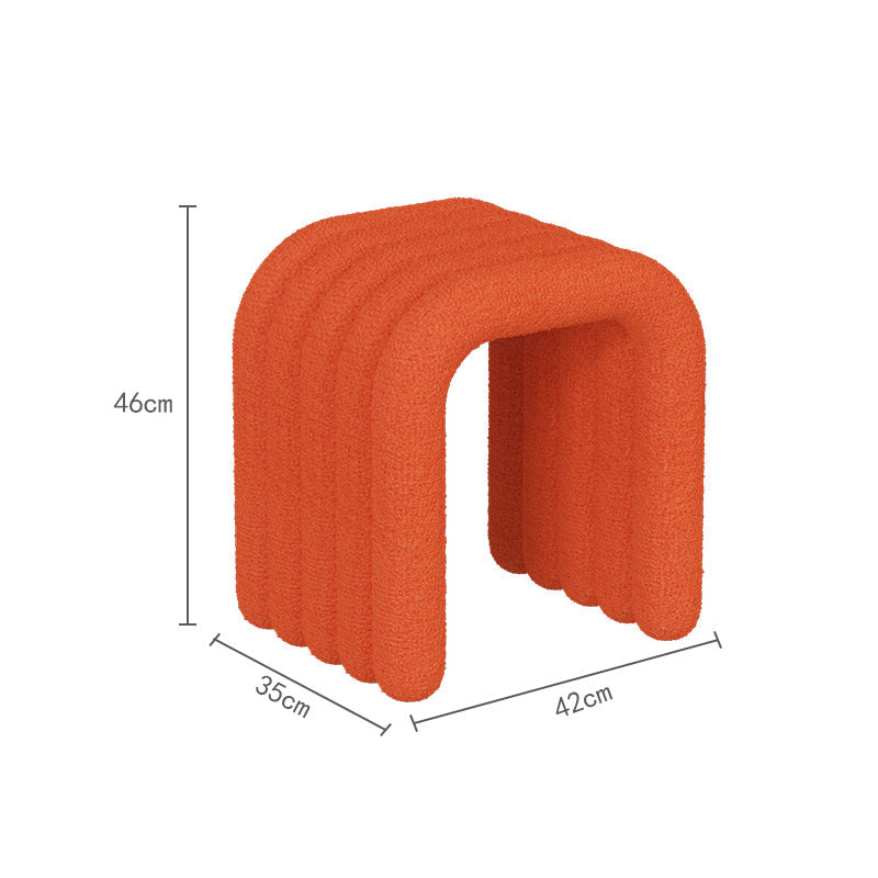 カラフル ベルベッド アーチ型 スツール オットマン