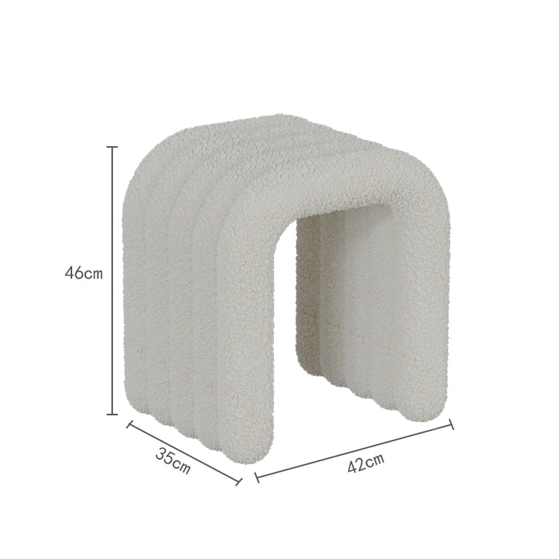 カラフル ベルベッド アーチ型 スツール オットマン kocol