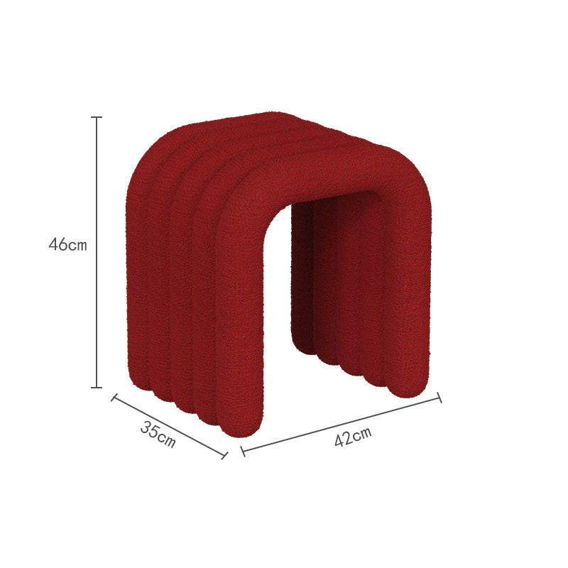 カラフル ベルベッド アーチ型 スツール オットマン kocol