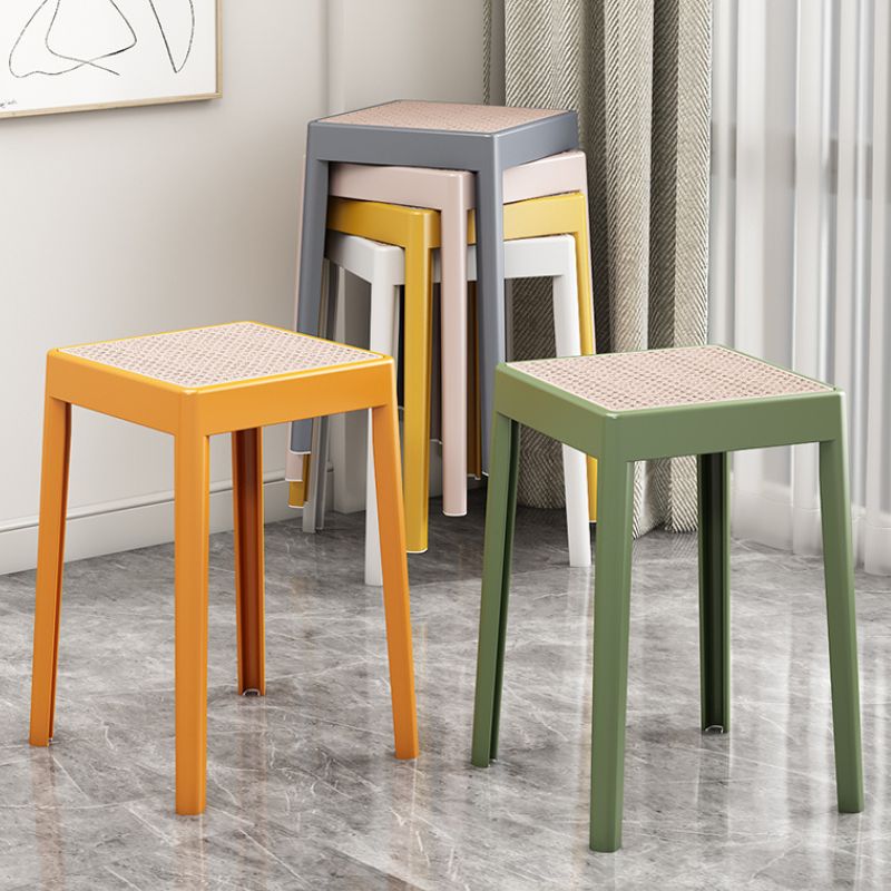 スクエア ラタン スツール スタッカブル チェア kocol