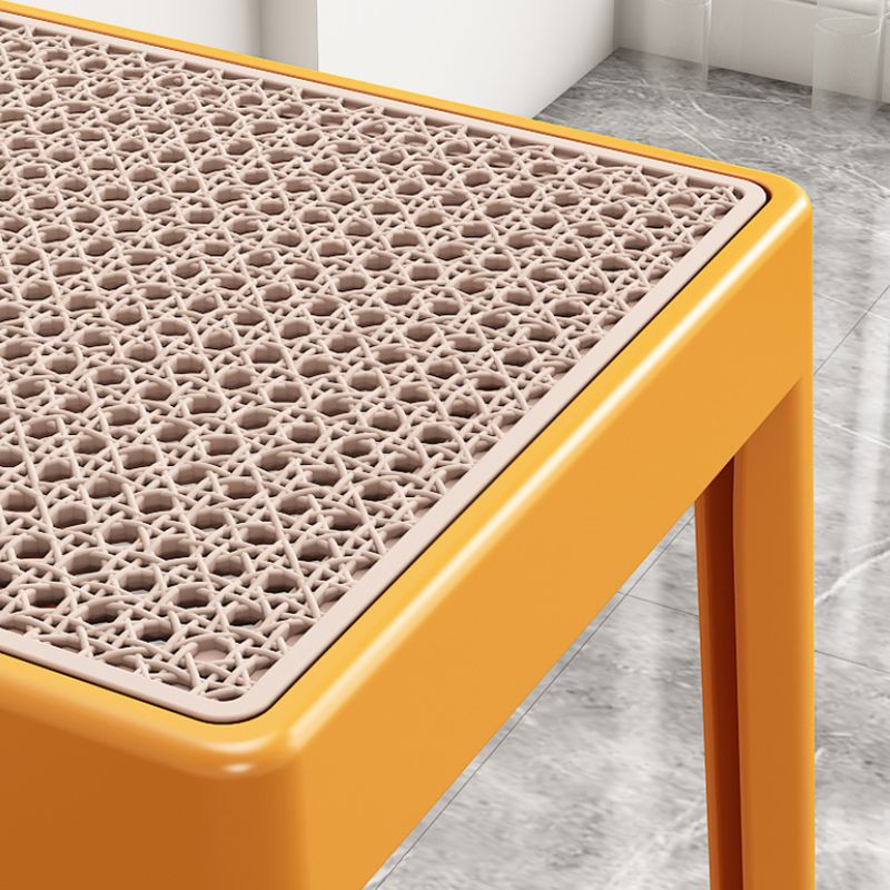 スクエア ラタン スツール スタッカブル チェア kocol