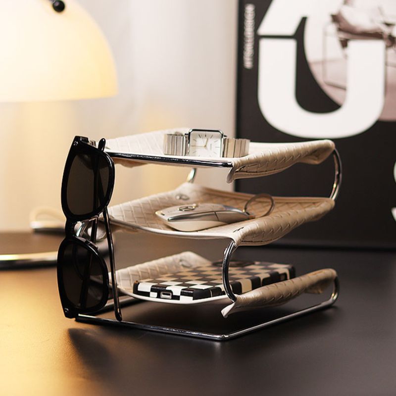 アイアンフレームレザー収納ラック kocol