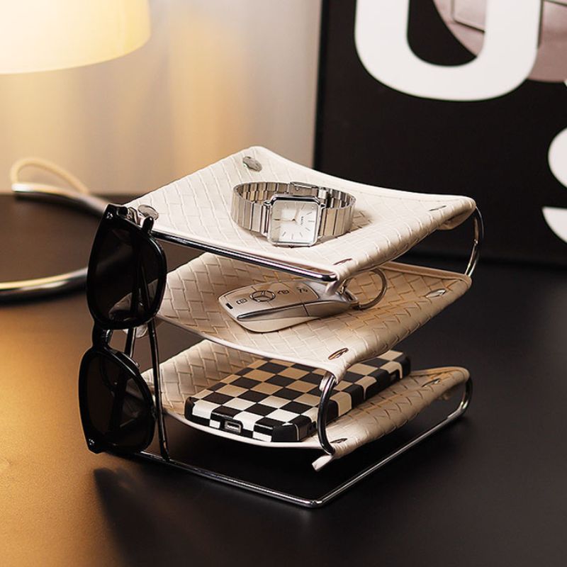 アイアンフレームレザー収納ラック kocol