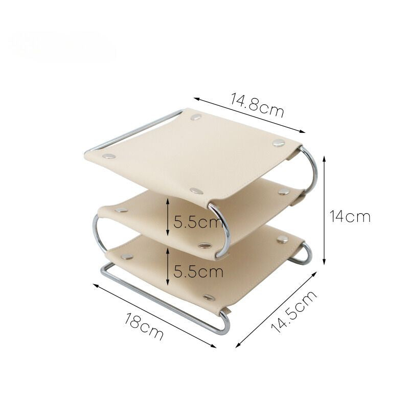 アイアンフレームレザー収納ラック kocol