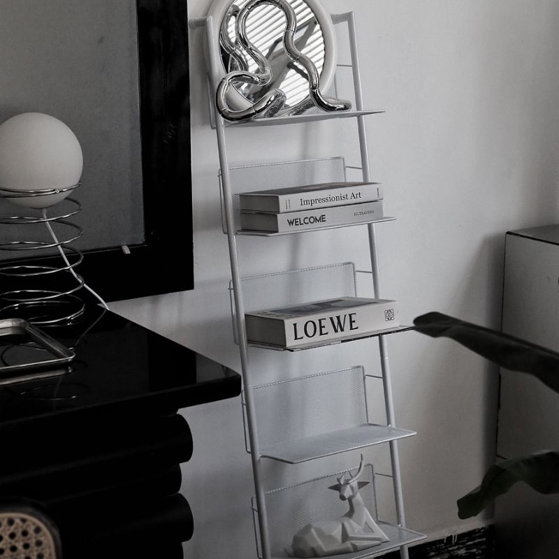 壁掛けラダー6段シェルフ 収納ラック kocol