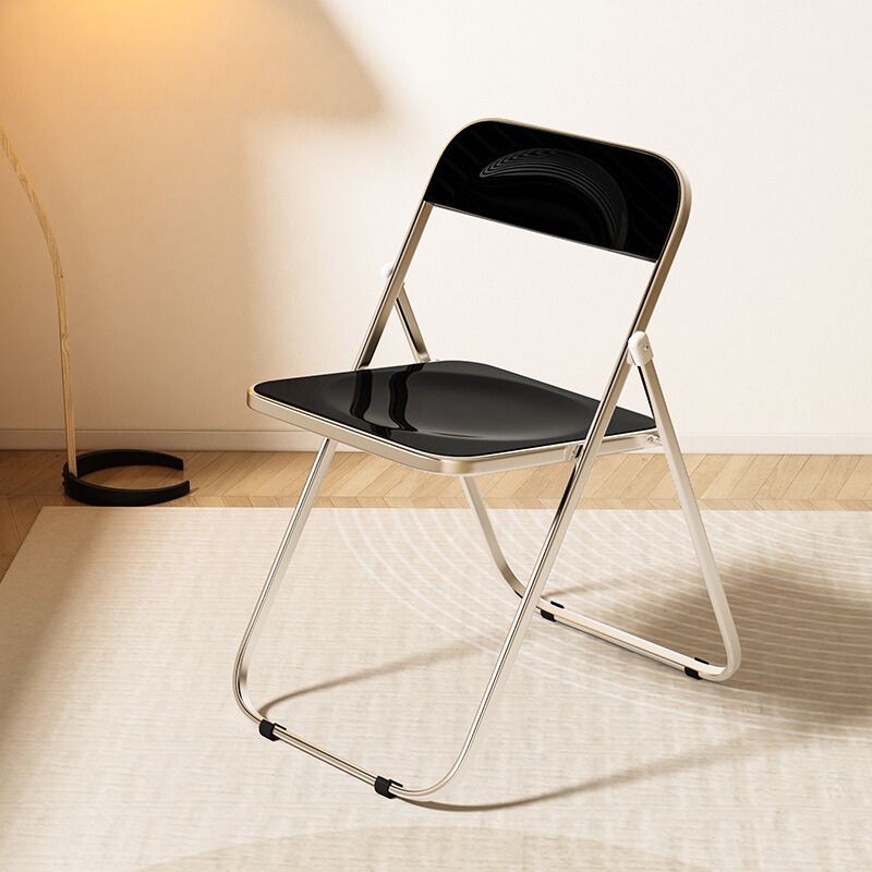 クリア折り畳みチェア　シルバーフレーム kocol