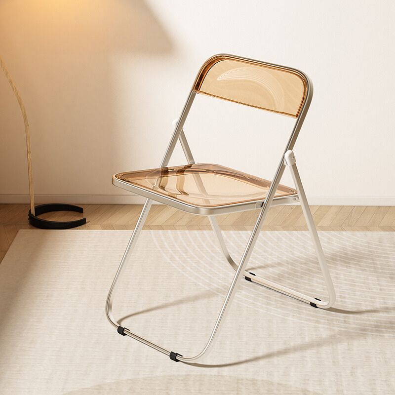 クリア折り畳みチェア　シルバーフレーム kocol