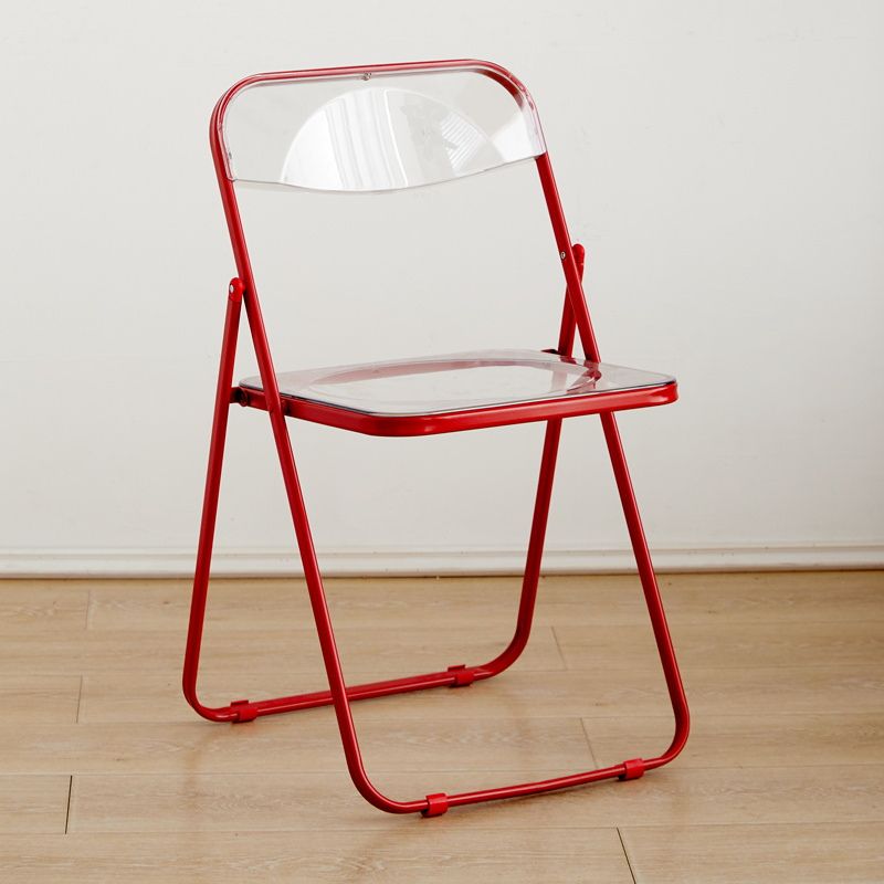 クリア折り畳みチェア　カラーフレーム kocol