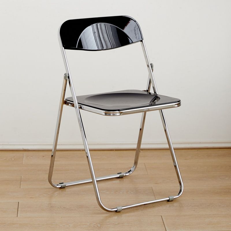 クリア折り畳みチェア　シルバーフレーム kocol