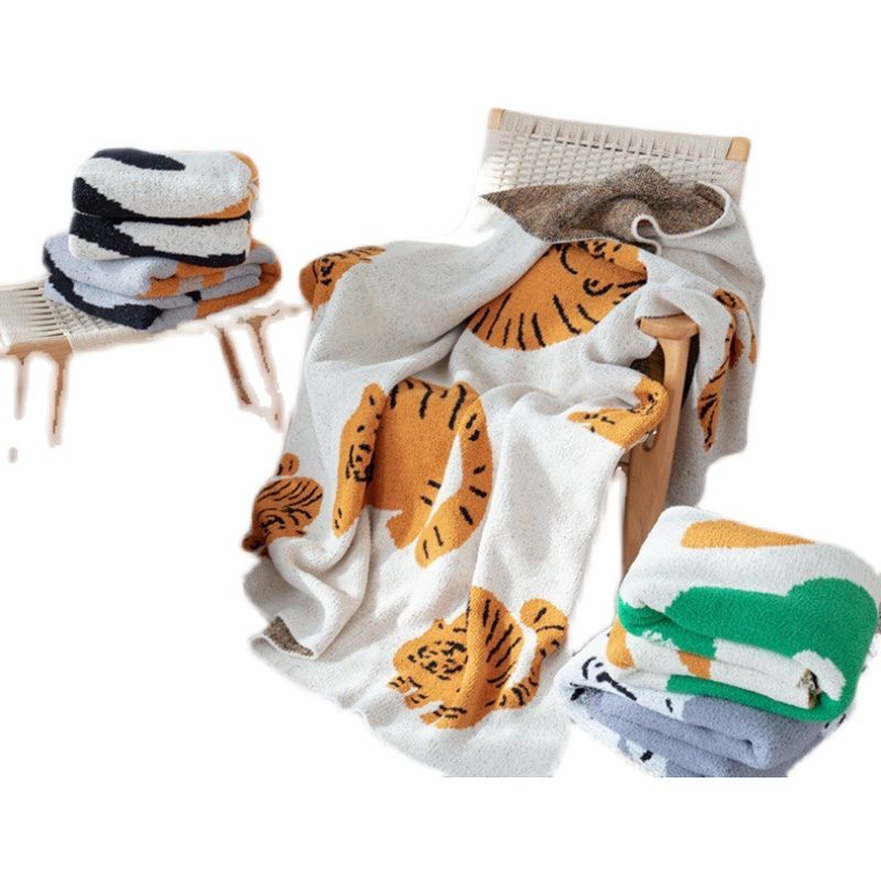 ゆるタイガーイラストブランケット kocol