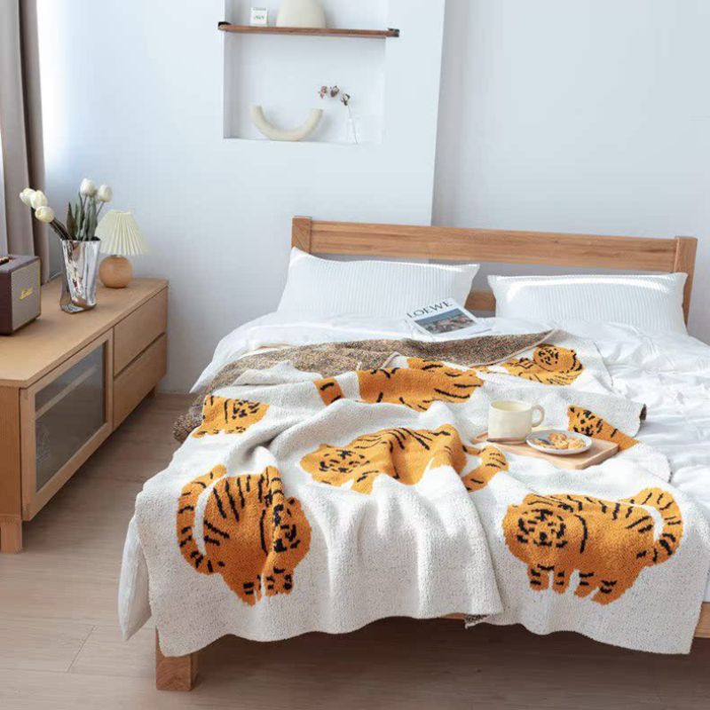ゆるタイガーイラストブランケット kocol