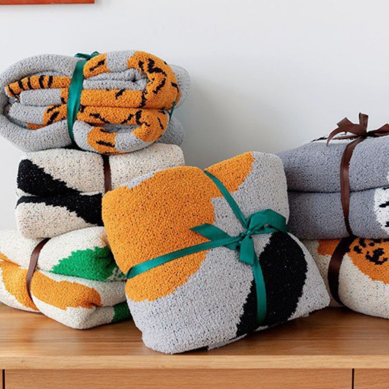 ゆるタイガーイラストブランケット kocol