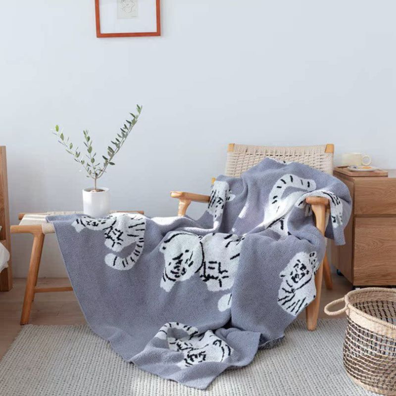 ゆるタイガーイラストブランケット kocol