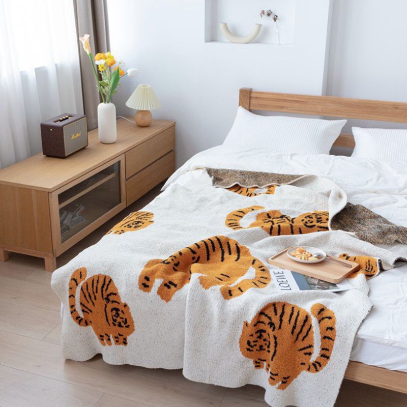 ゆるタイガーイラストブランケット kocol
