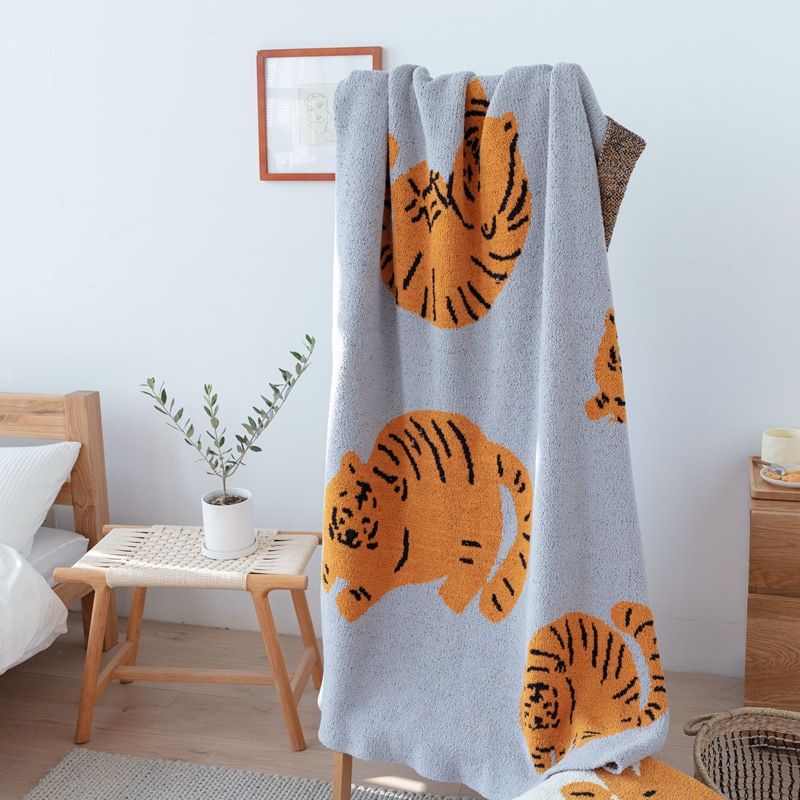 ゆるタイガーイラストブランケット kocol