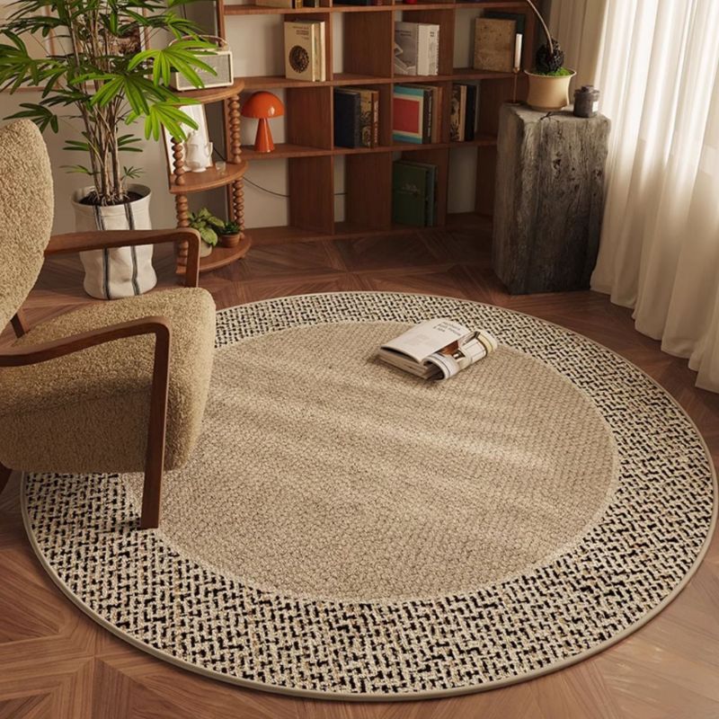 シンプルラウンドモダンカーペット kocol