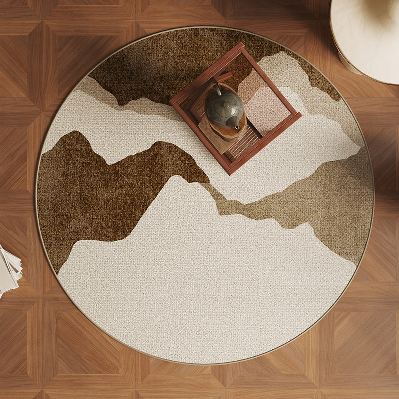 シンプルラウンドモダンカーペット kocol