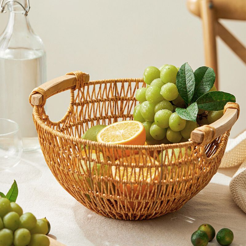 プラスチックラタンフルーツバスケット トレイ kocol