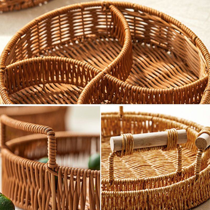 プラスチックラタンフルーツバスケット トレイ kocol