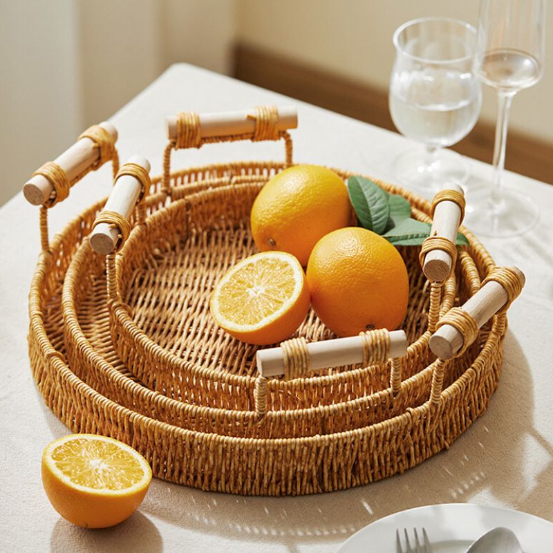 プラスチックラタンフルーツバスケット トレイ kocol