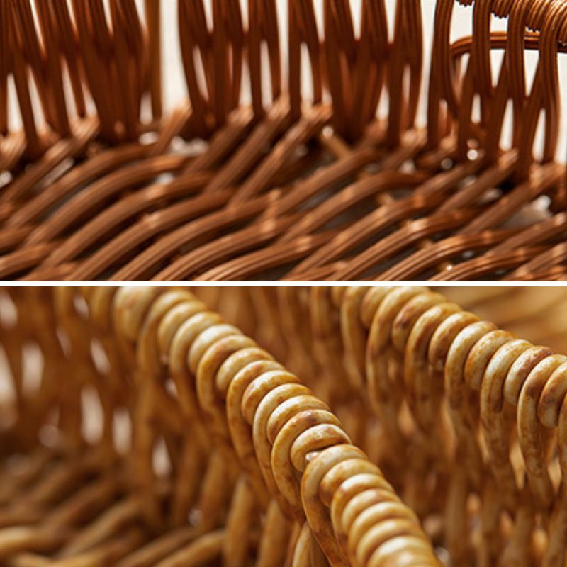 プラスチックラタンフルーツバスケット トレイ kocol