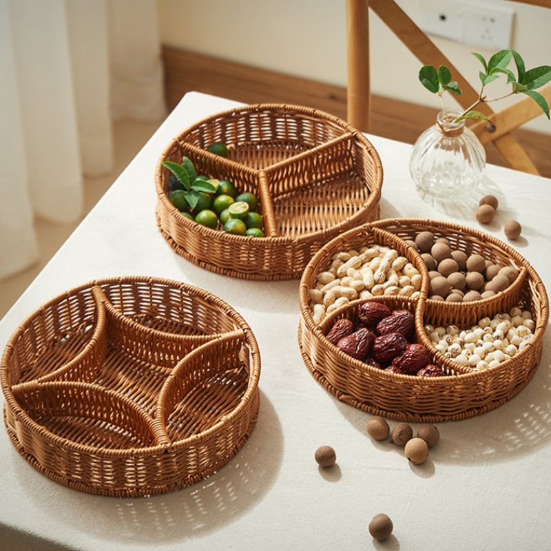 プラスチックラタンフルーツバスケット トレイ kocol