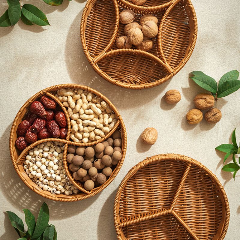 プラスチックラタンフルーツバスケット トレイ kocol