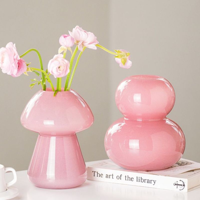 Pink flower vase