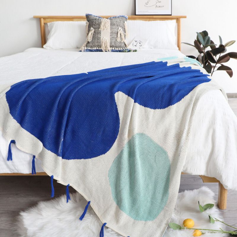 ピュアコットンブルーブランケット kocol