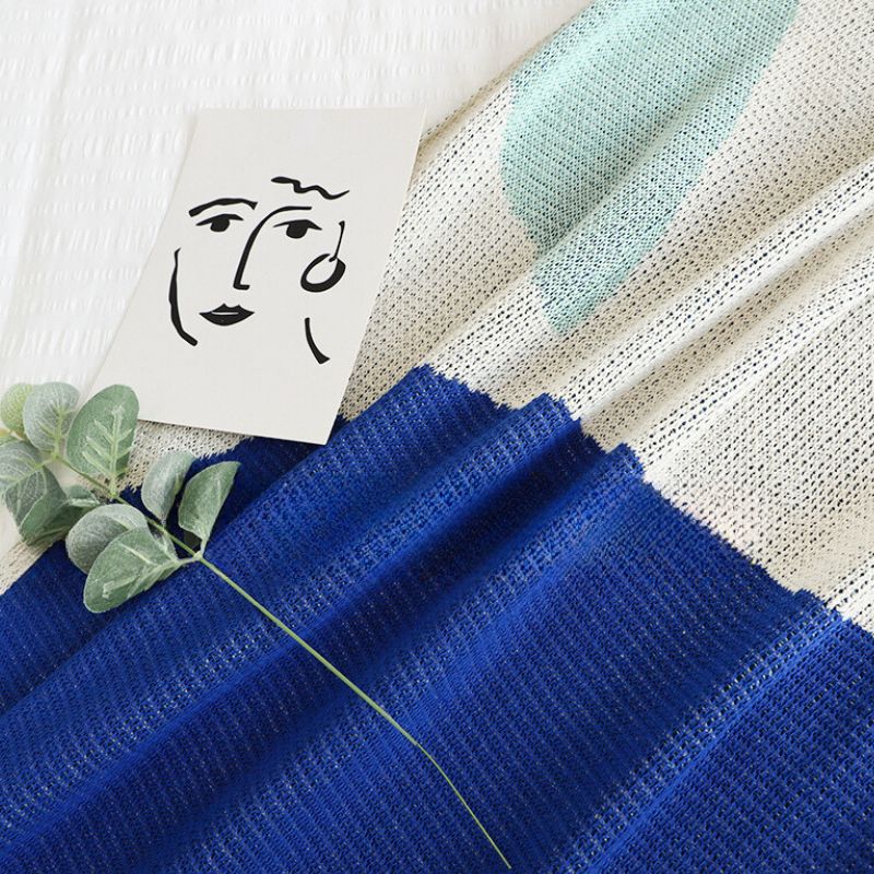 ピュアコットンブルーブランケット kocol