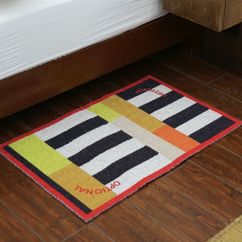 モダンカラフルドアマット　イエロー kocol