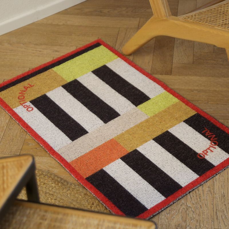 モダンカラフルドアマット　イエロー kocol