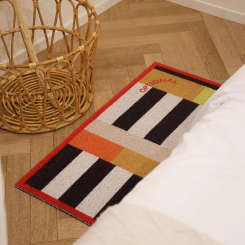 モダンカラフルドアマット　イエロー kocol