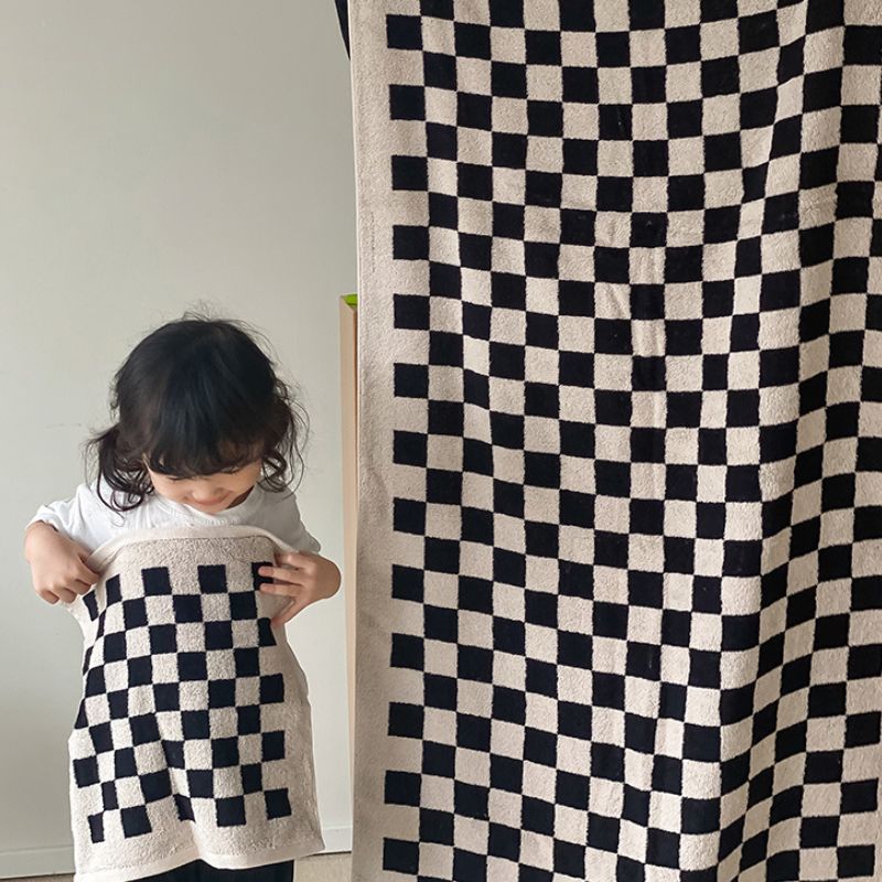 市松模様タオルブランケット バスタオル kocol