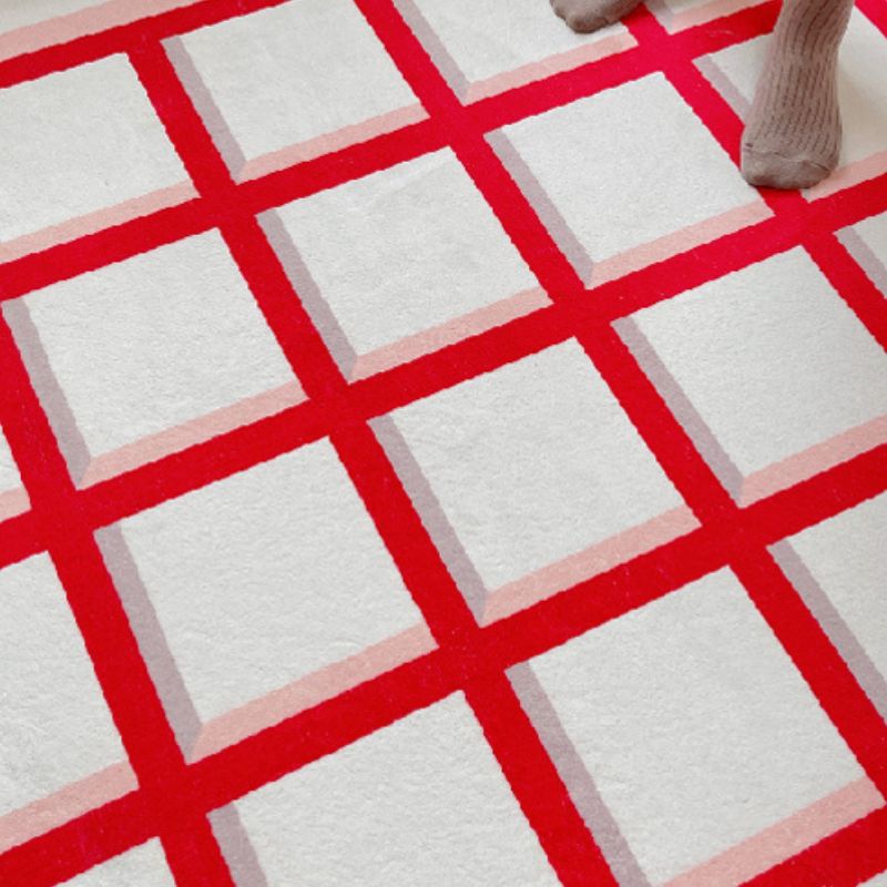 レッドチェックカーペット kocol