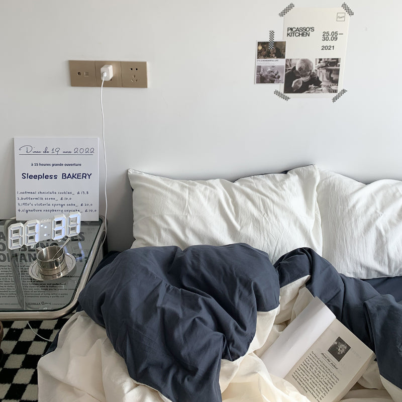 ダブルカラー2トーン寝具セット 