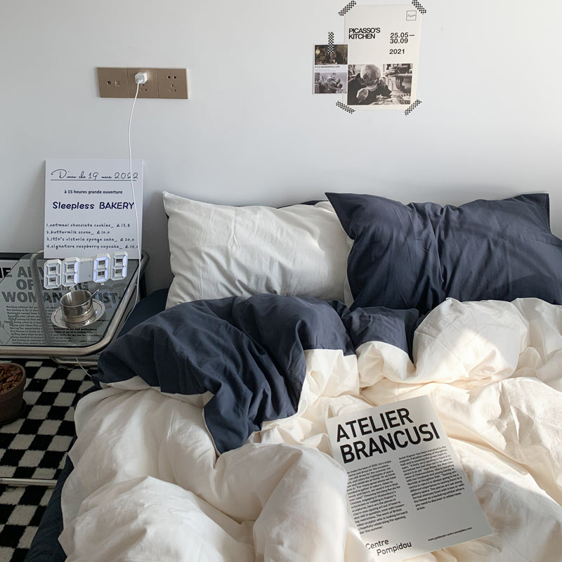 ダブルカラー2トーン寝具セット 