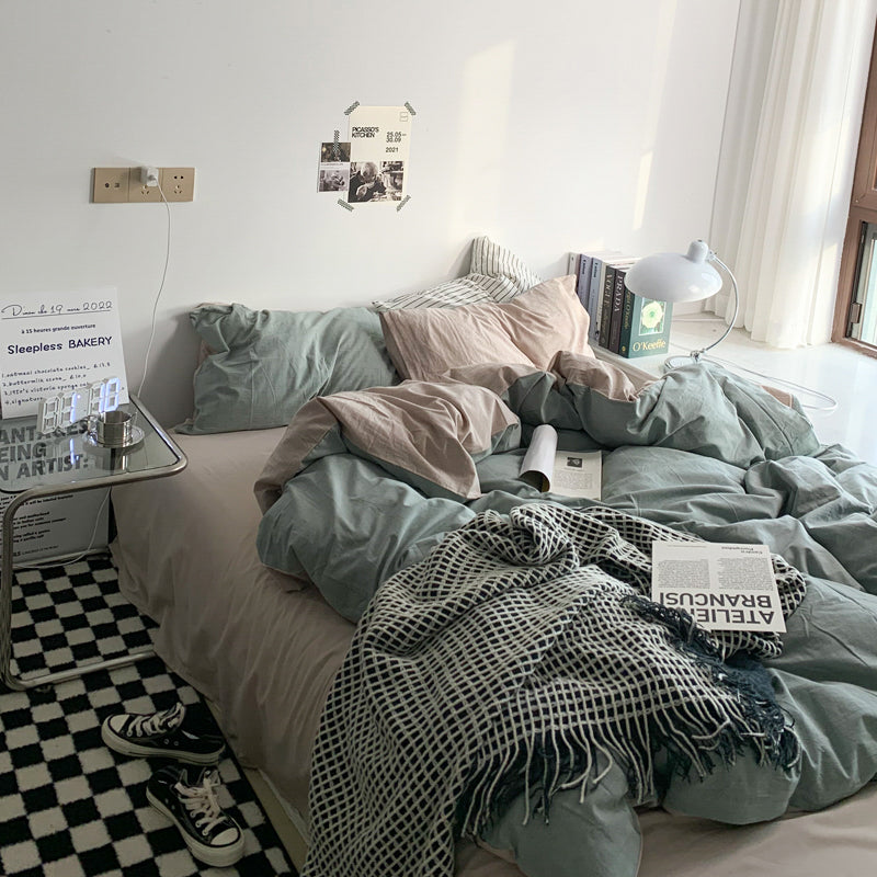 ダブルカラー2トーン寝具セット 