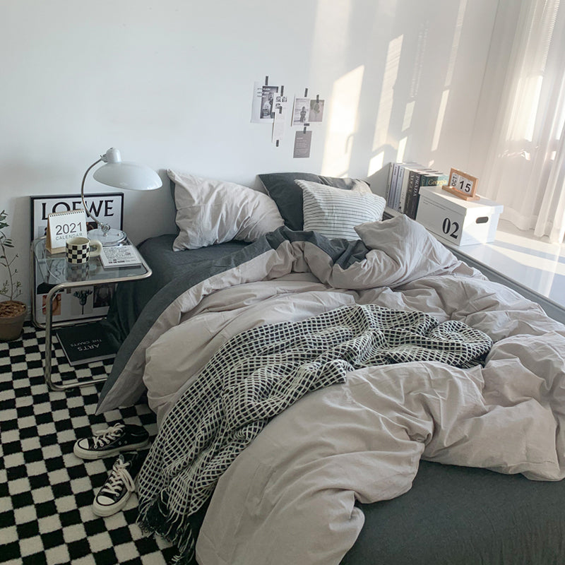 ダブルカラー2トーン寝具セット 