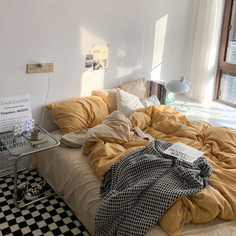 ダブルカラー2トーン寝具セット 