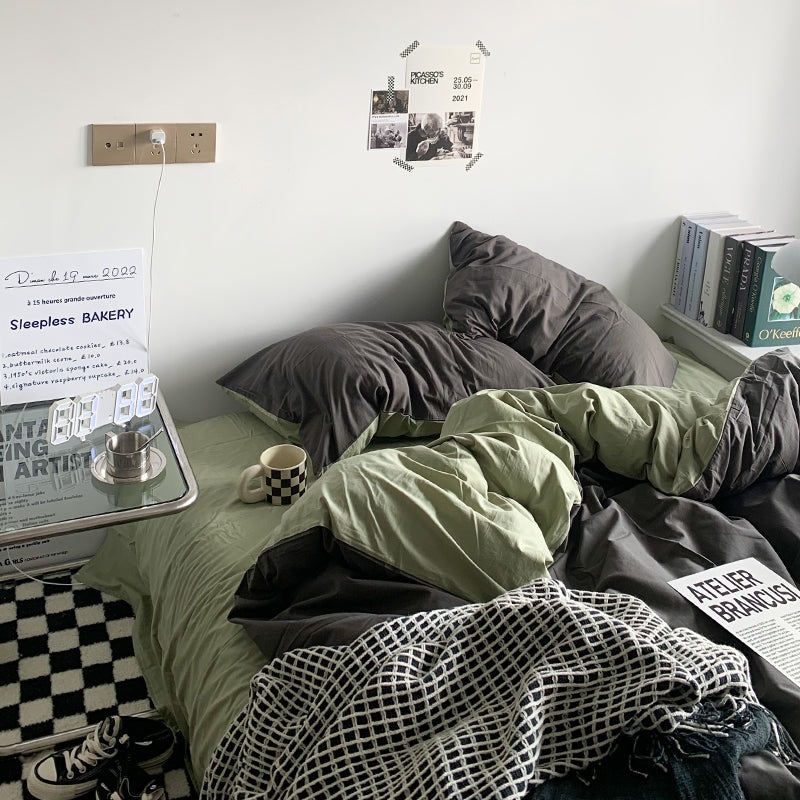 ダブルカラー2トーン寝具セット 