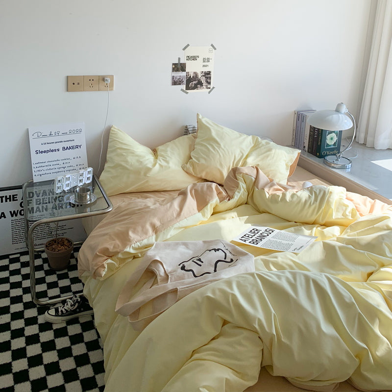 ダブルカラー2トーン寝具セット 