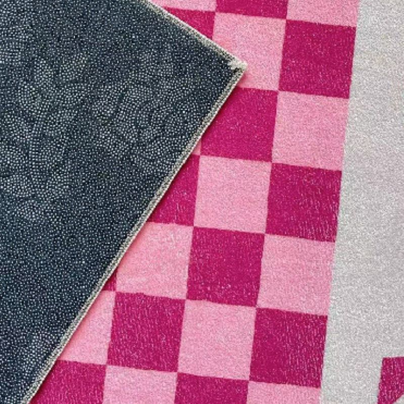 ピンク市松模様カーペット kocol