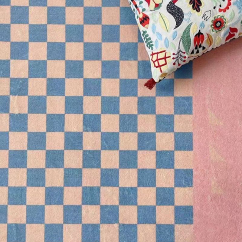 ピンク市松模様カーペット kocol